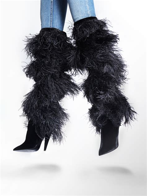 yeti feather ysl boots|Saint Laurent Yeti Feather.